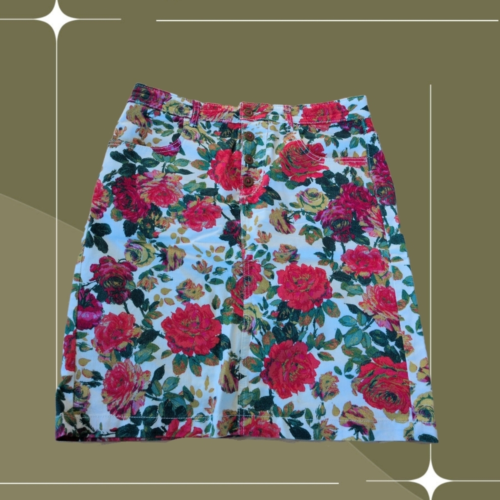 ✨Maeve by Anthropologie pencil skirt in bright floral Size 12